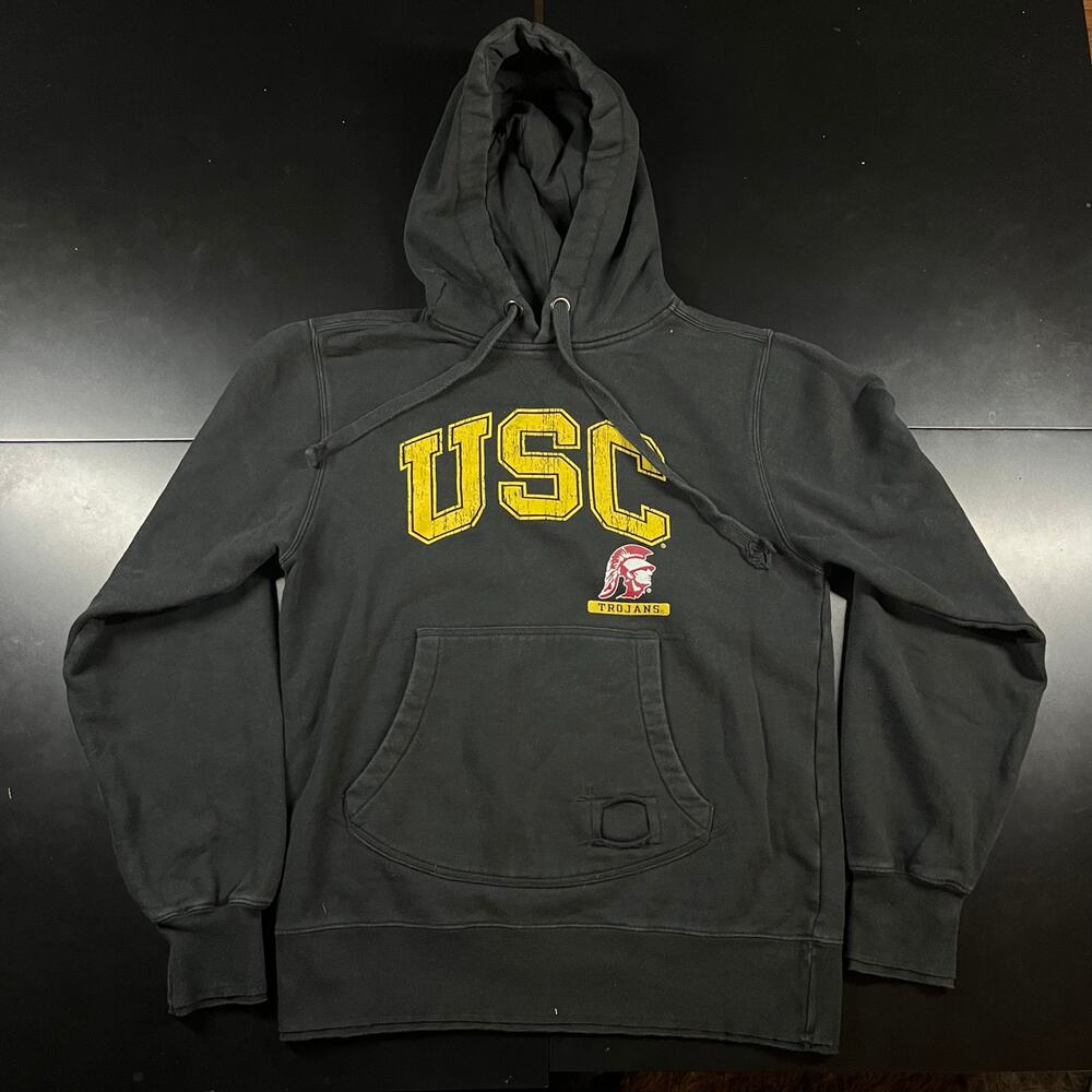 Vintage Jansport USC Trojans Black Pullover Hoodie  Men’s Sz S Preowned